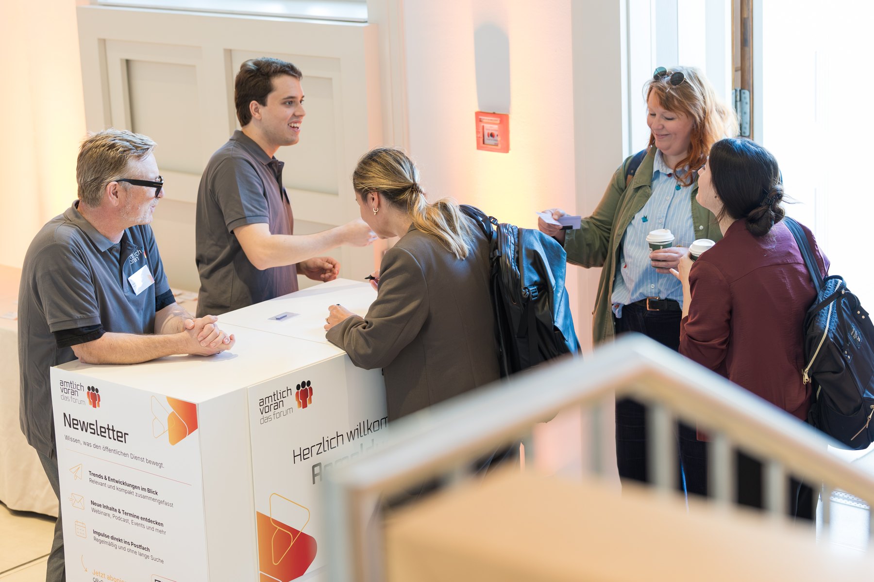 Ankommen und ins Gespräch kommen beim amtlich voran Forum am 01.10.2026 in Berlin